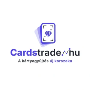 Cardstrade.hu lila-kék céglogó kártyagyűjtéssel foglalkozó vállalkozás számára.
