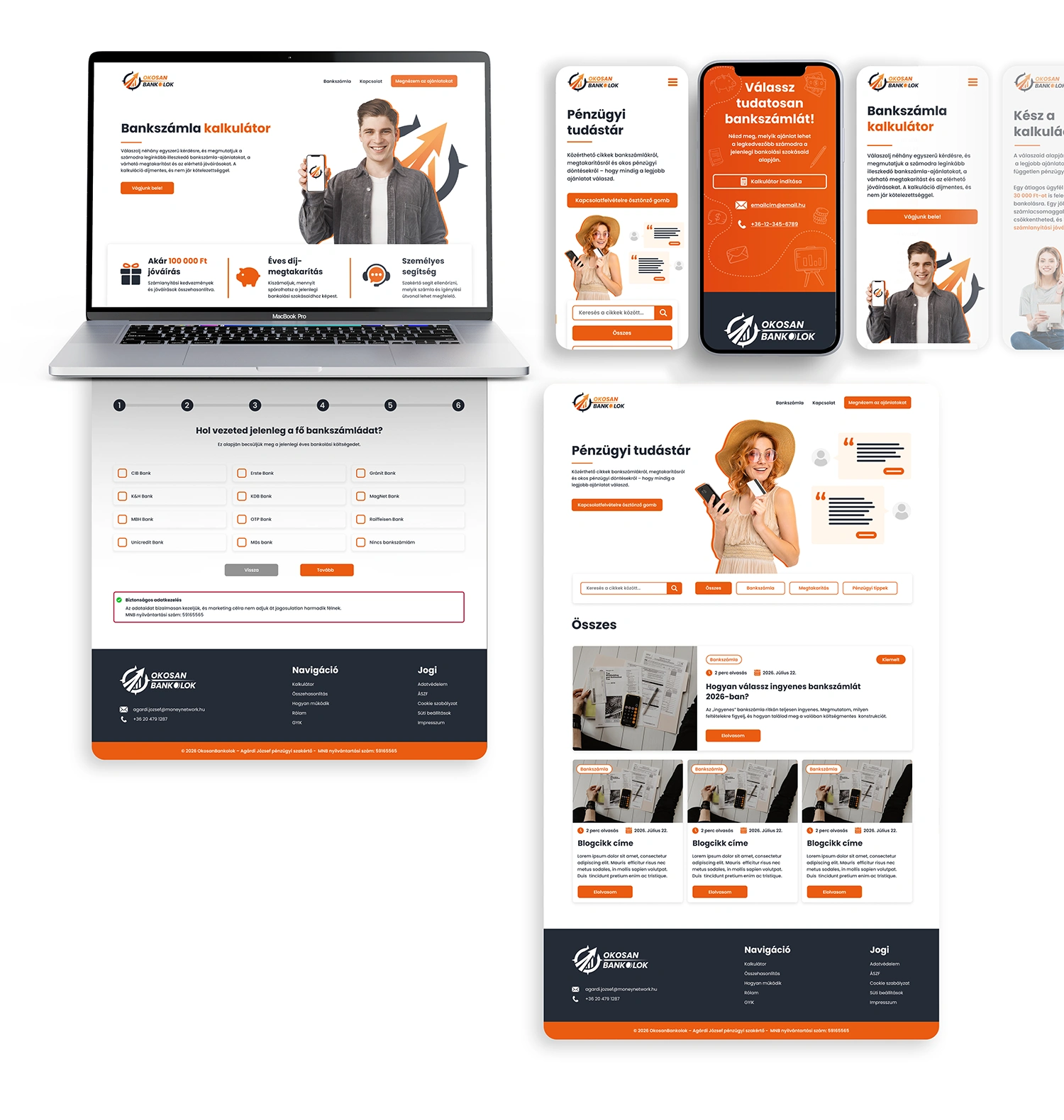 Okosanbankolok arculattervezés és webdesign – reszponzív weboldal